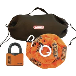 Abus GRANIT 37/55 M/KÆDE HÆNGELÅS 84X62,5X31 ORANGE 1 STK