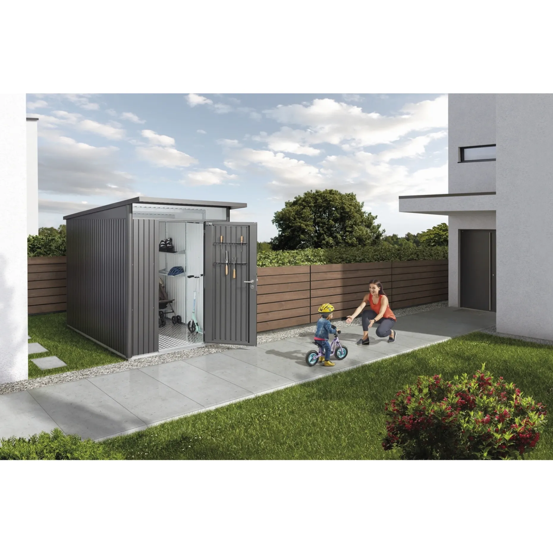 BIOHORT AVANTGARDE A3 REDSKABSRUM SØLV METALLIC 5,4 M²