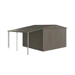 Biohort EUROPA STR. 7 REDSKABSRUM KVARTSGRÅ METALLIC 9,48 M2