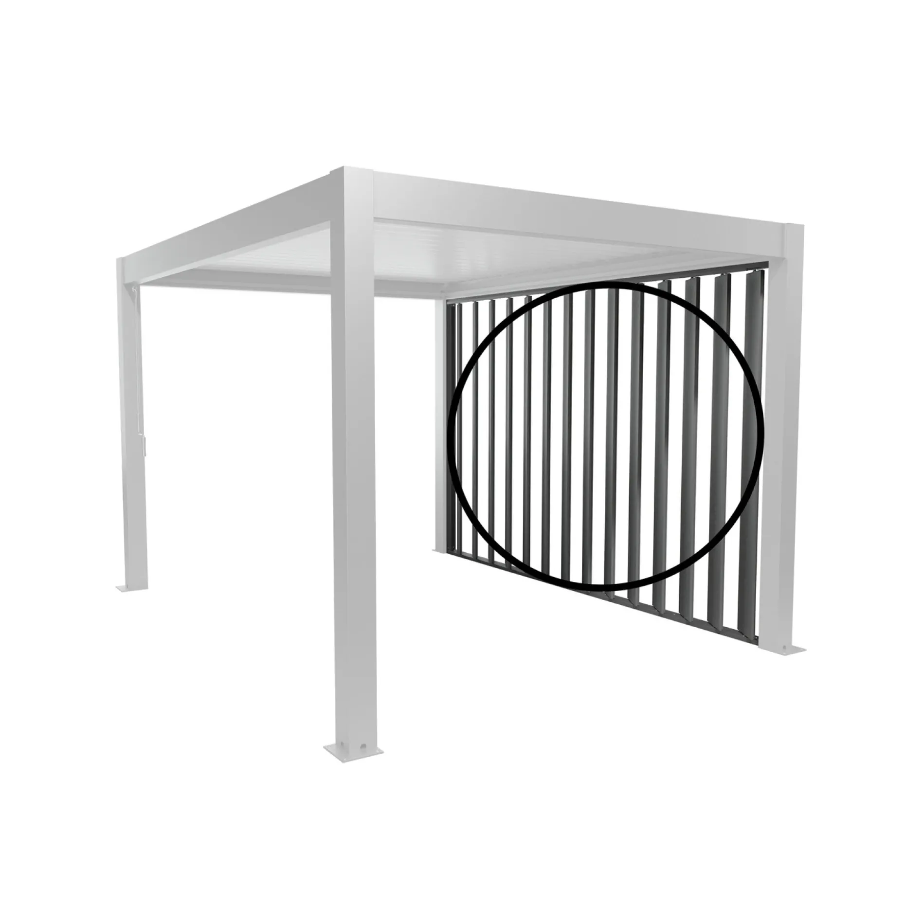 BIOHORT SIDEVÆG PERGOLA 2.35 X 3.64 M