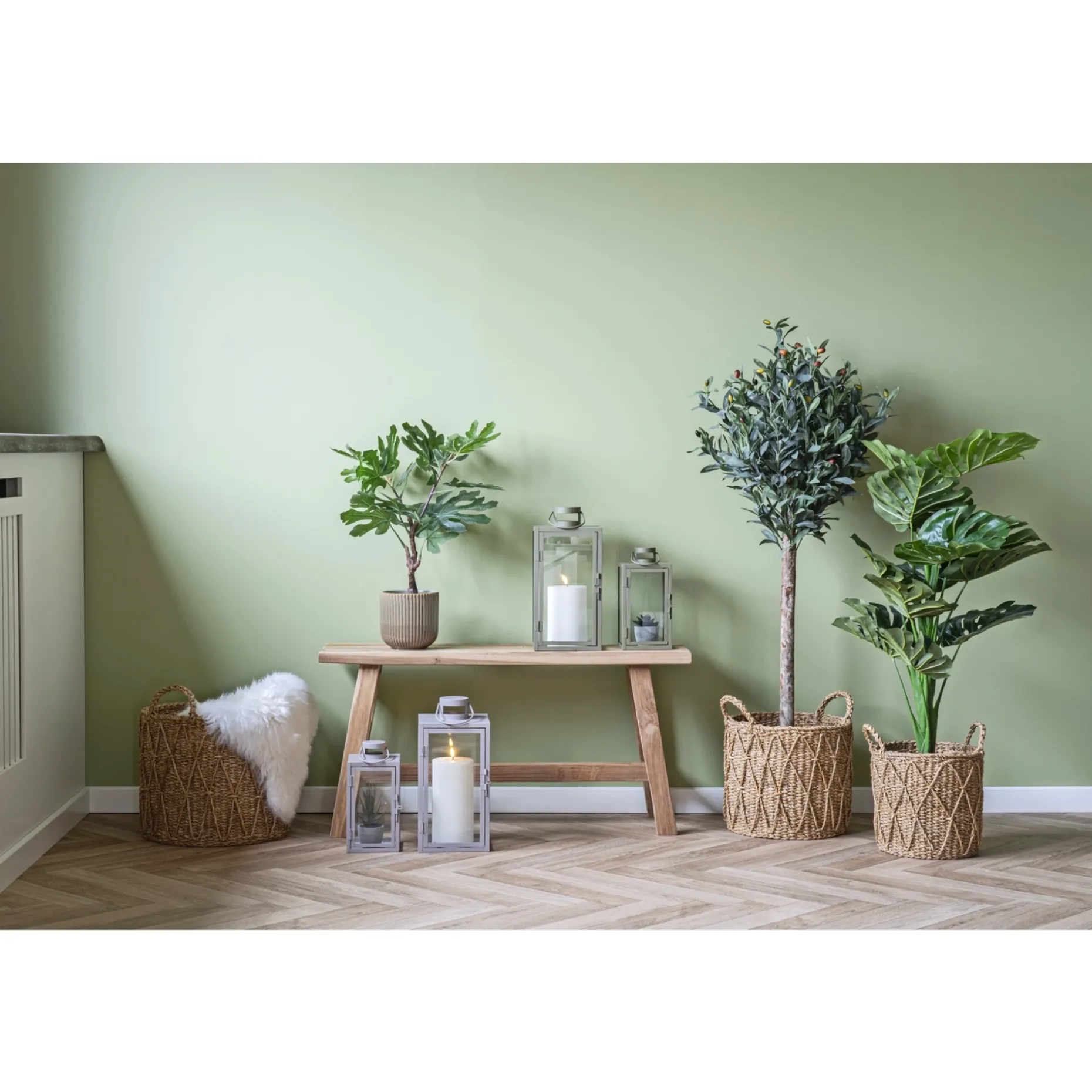 BOLIGINTERIØR MONSTERA KUNSTIG PLANTE 90 CM
