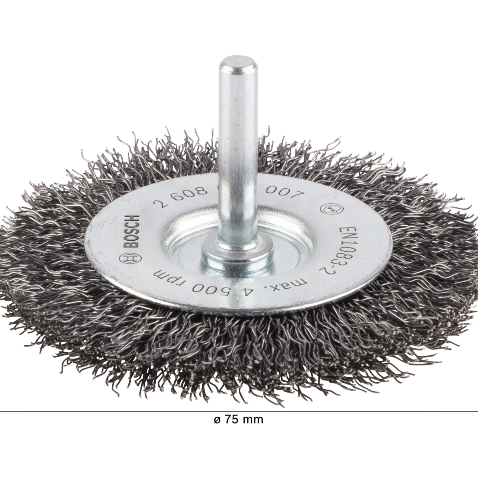 BOSCH BØLGET SKIVEBØRSTE 75 MM