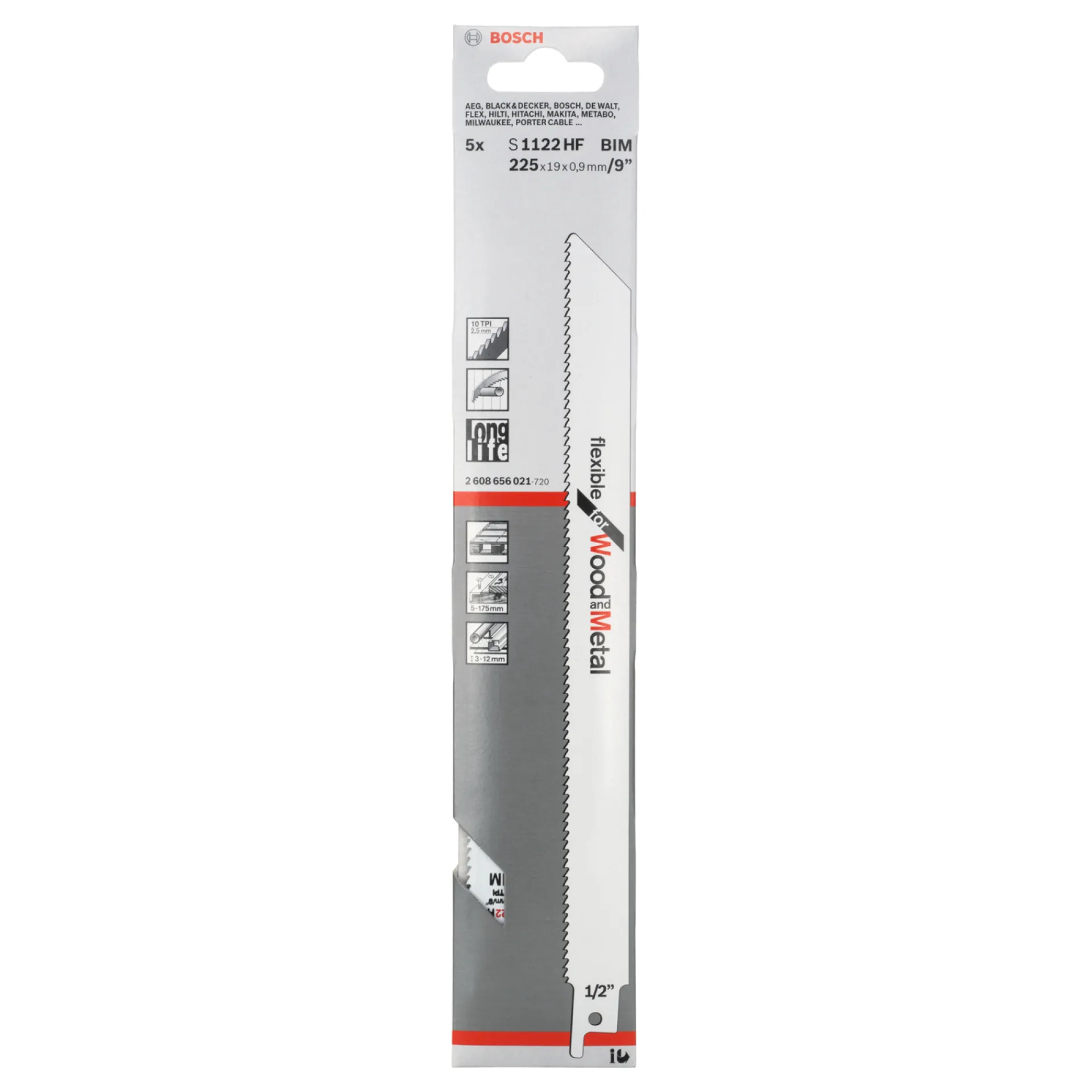 Bosch S1122HF BAJONETSAVKLINGE 5 STK