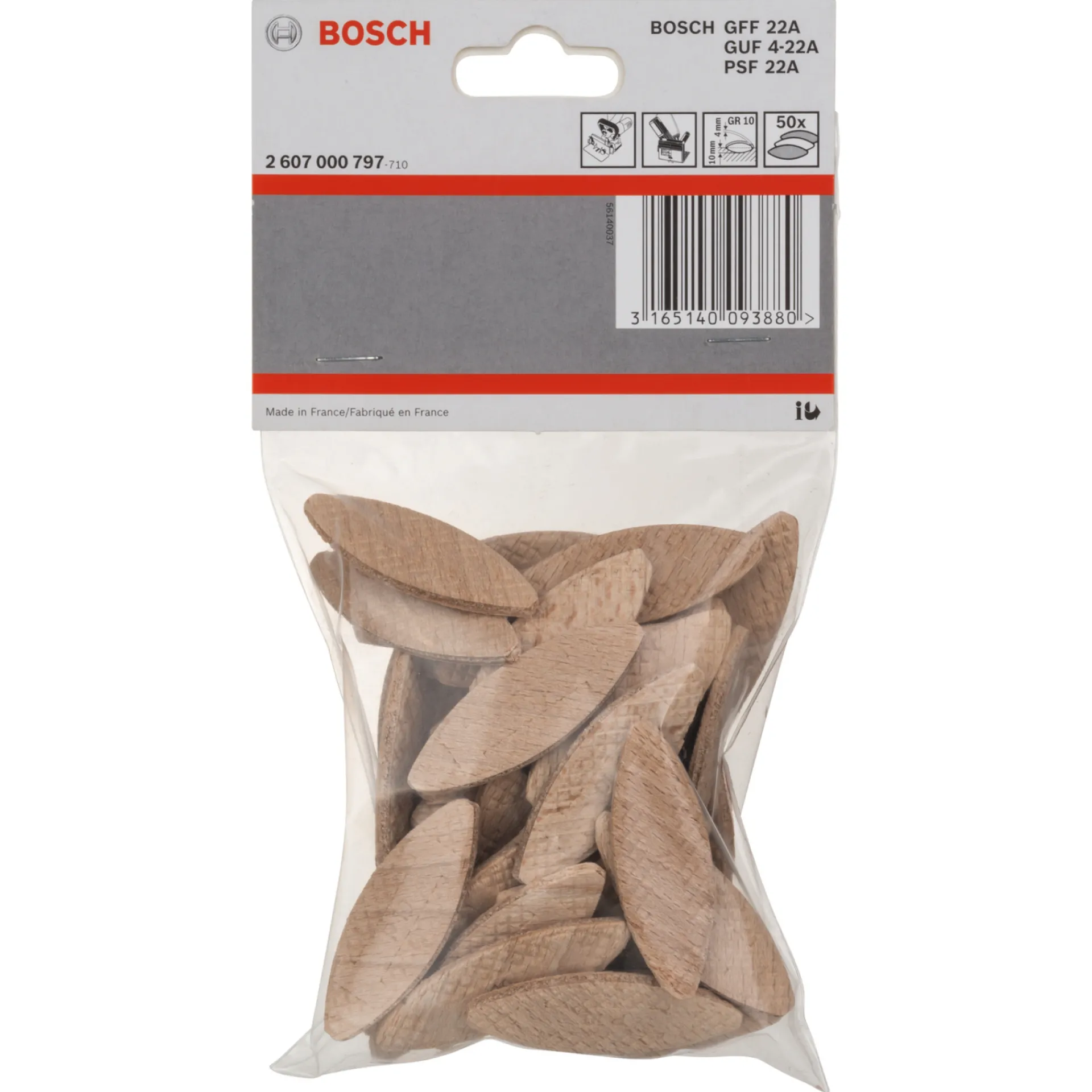 Bosch FLADDYVEL 4X55X19 MM 50 STK