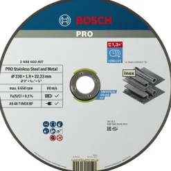 Bosch PRO EXP INOX, 1,9MM SKÆRESKIVE 230MM 1 STK