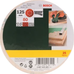 Bosch PROMOLINE EXC SLIBERONDEL Ø125 MM K80 25 STK
