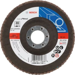 Bosch PRO SKRÅ Ø125MM SLIBERONDEL 80 1 STK