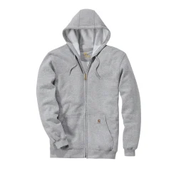 Carhartt LOOSE FIT MIDWEIGHT FULL-ZIP SWEATSHIRT HÆTTETRØJE L LYS GRÅ