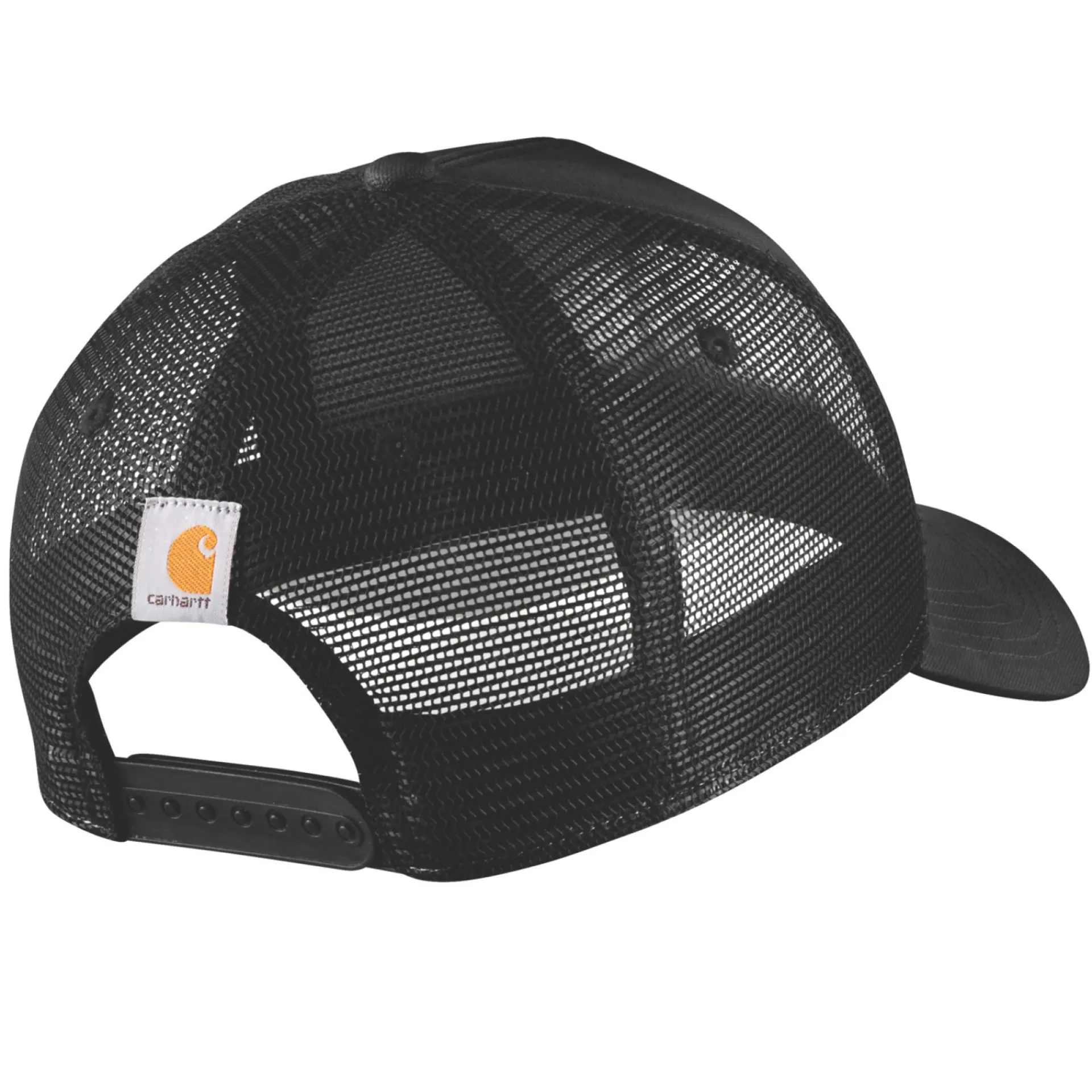 Carhartt TWILL MESH-BACK SCRIPT PATCH CAP KASKET SORT OFA