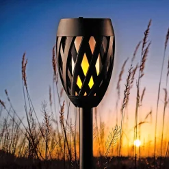 Det Gamle Apotek GLOWFIRE SOLCELLE FAKKEL SORT 58 CM