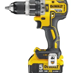 Dewalt DCD796P2 BORE-/SKRUEMASKINE MED SLAG AKKU MED BATTERI OG LADER