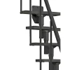 Dolle ATLANTA GELÆNDER SIDE 2, SORT - 2 BALUSTRE PR. TRIN