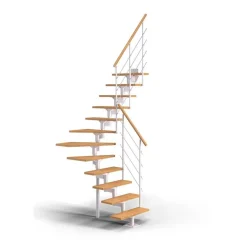 Dolle BOSTON PLADSBESP. TRAPPE HVID EG SHAPE 6 GELÆNDER 13 TRIN