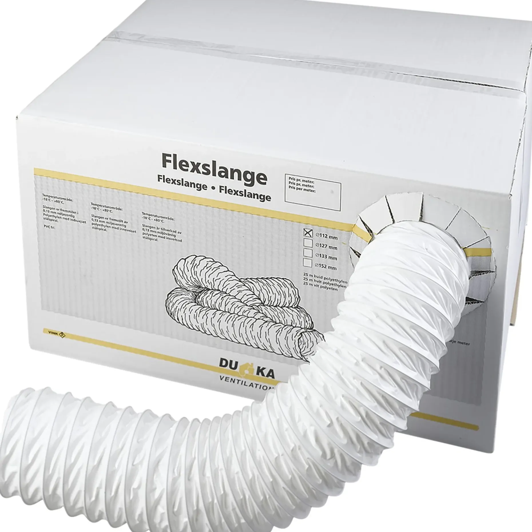 DUKA FLEXSLANGE Ø102 MM 25 M