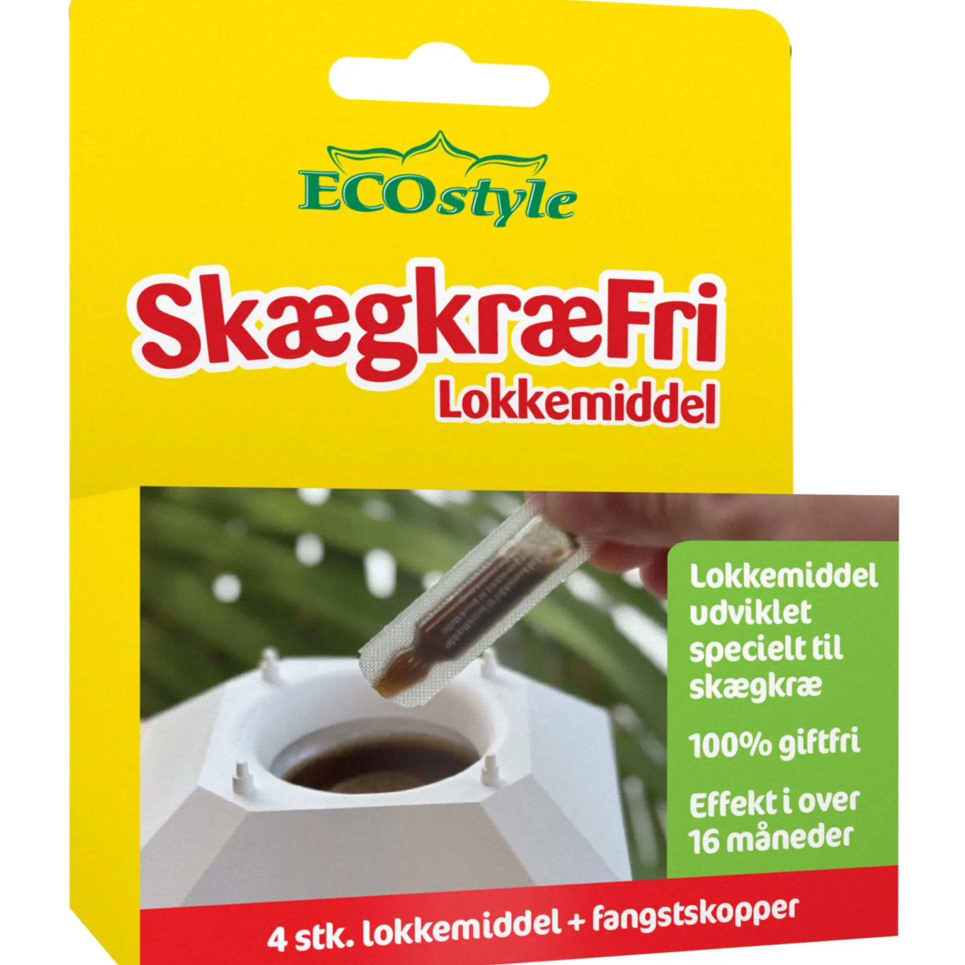 ECOstyle TIL SKÆGKRÆ LOKKEMIDDEL 4 STK.