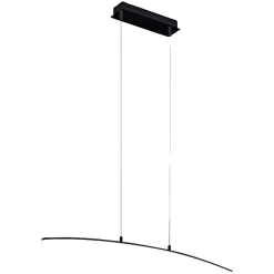 Eglo LASANA PENDEL SORT/ALU 96,5 CM