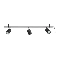 Eglo PORTELLA SKINNESPOT SORT/BØRSTET STÅL GU10 3X3W