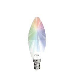 FESH SMART MULTICOLOR LED PÆRE E14 KERTE 5W