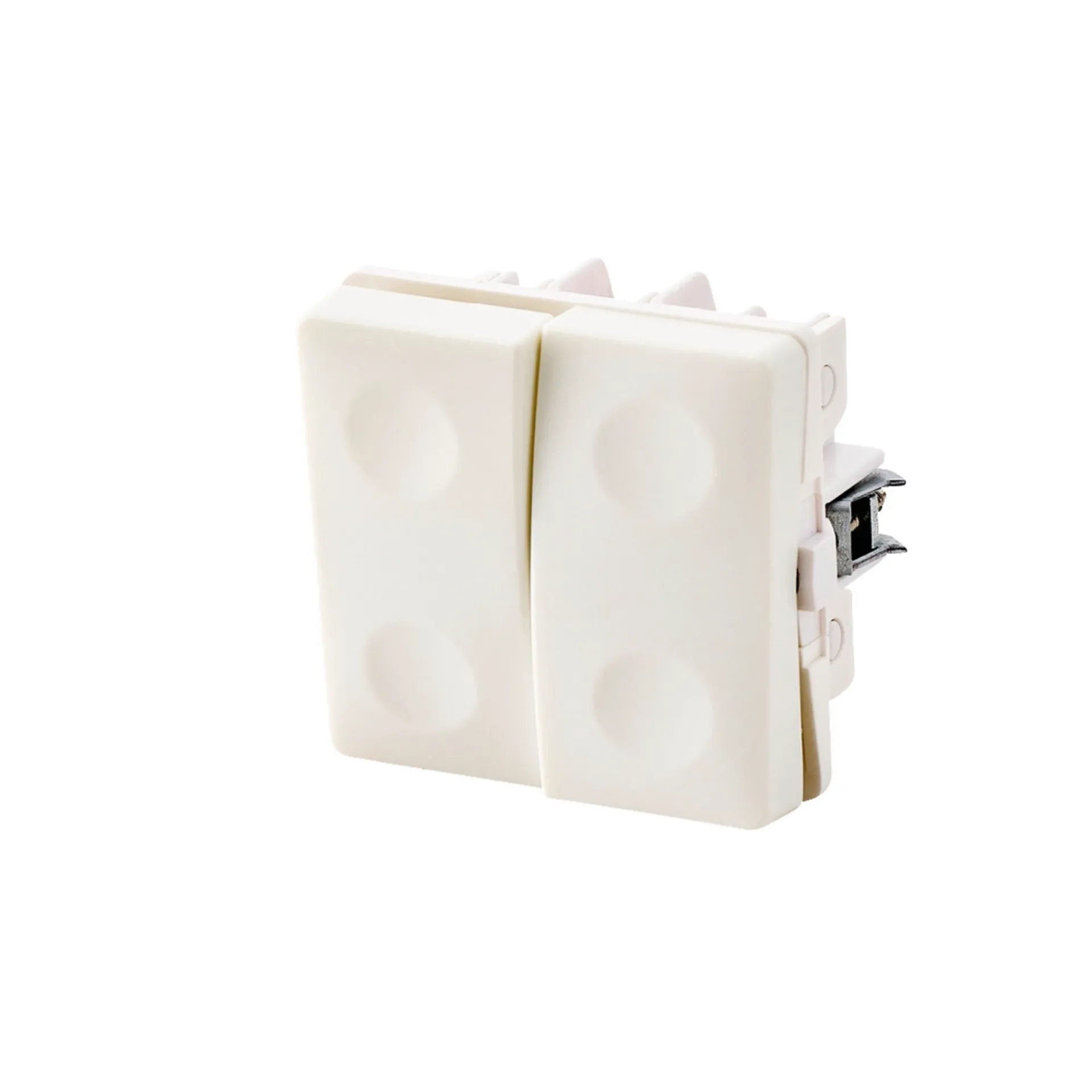 FESH SWITCH CURVELINE DOBB. KORR. - 1,0 MODUL AFBRYDER HVID