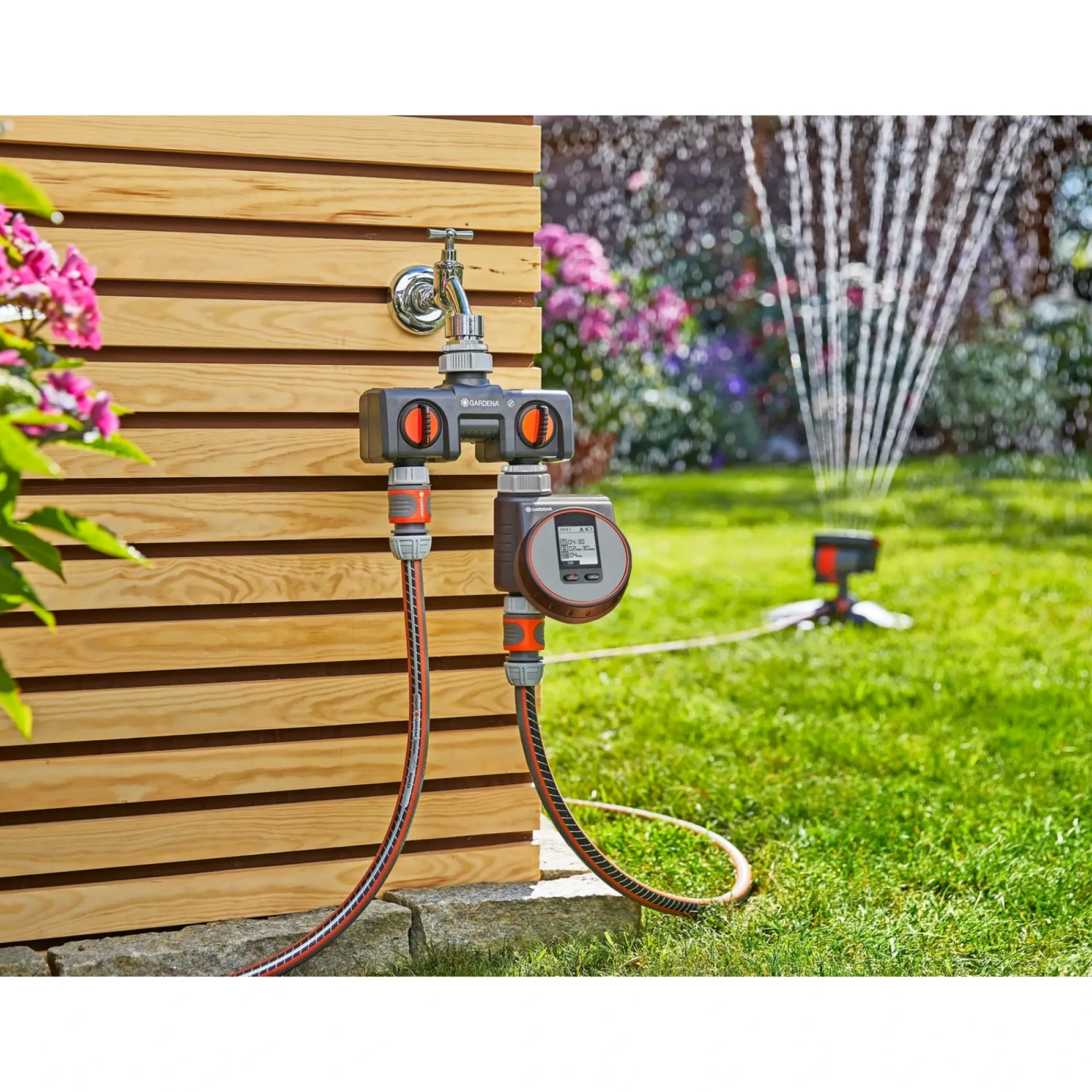 Gardena PREMIUM 2-VEJS VENTIL ½", 3/4", 1"
