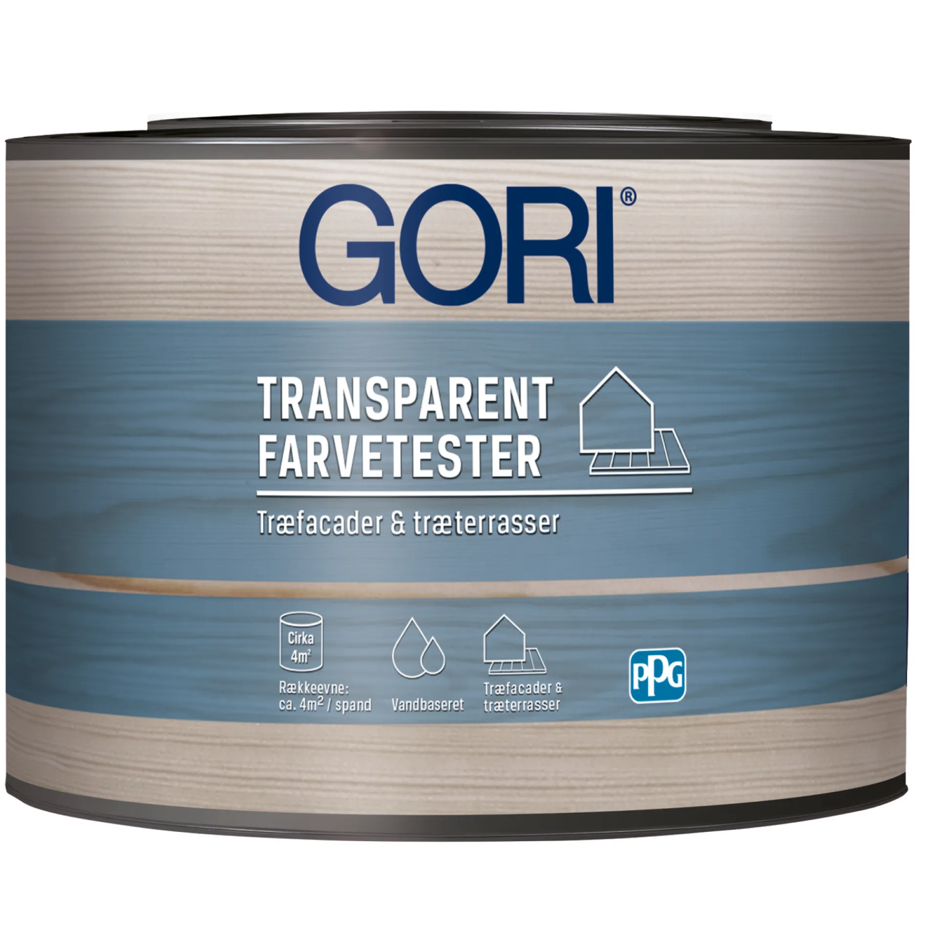 Gori FARVEPRØVE TRÆBESKYTTELSE TRANSPARENT BASE 30 380 ML