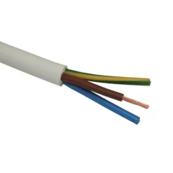 Gripo H03VVH-F RUND LEDNING 3X0,75 MM² 50 M HVID