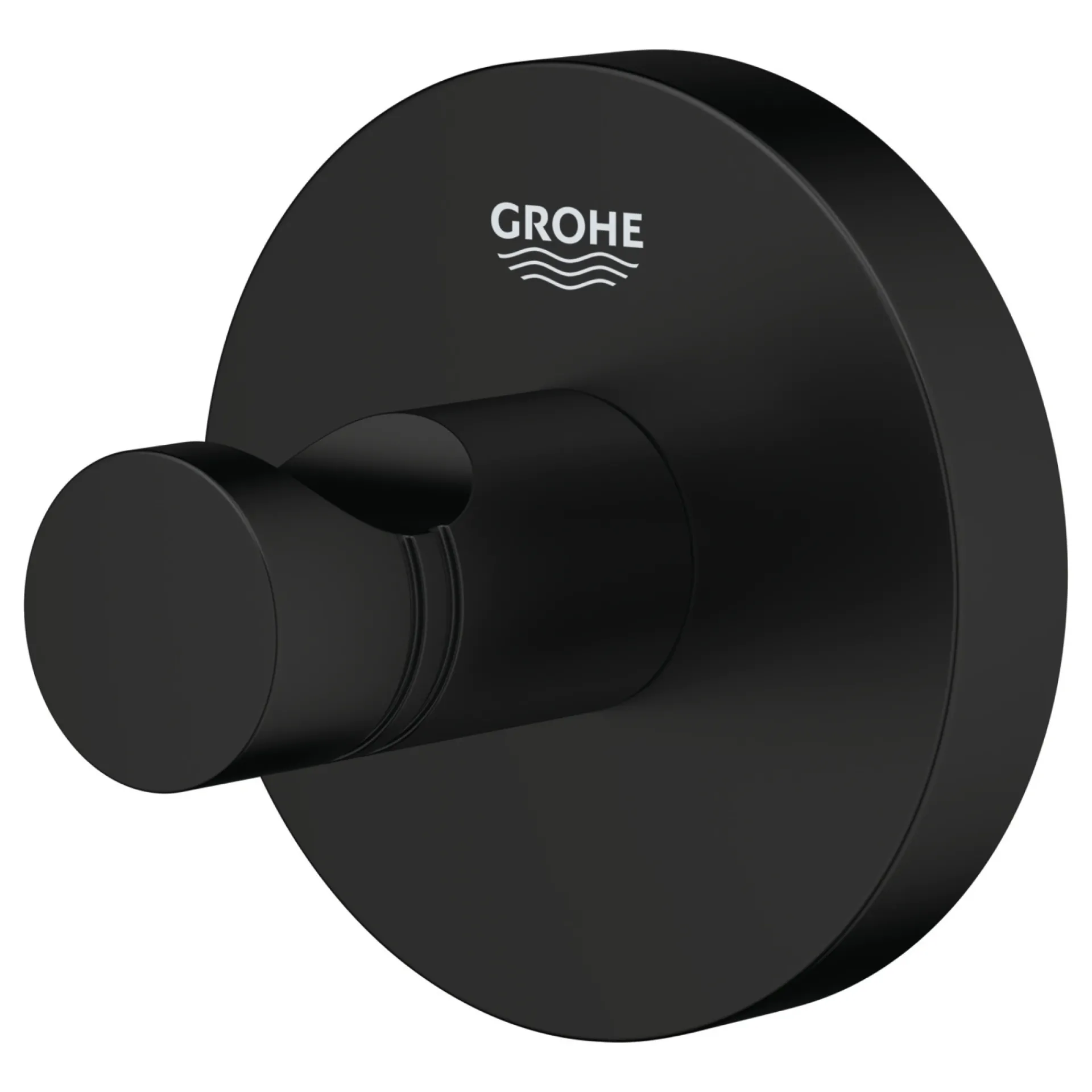 Grohe ESSENTIALS QUICKFIX HÅNDKLÆDEKROG MAT SORT