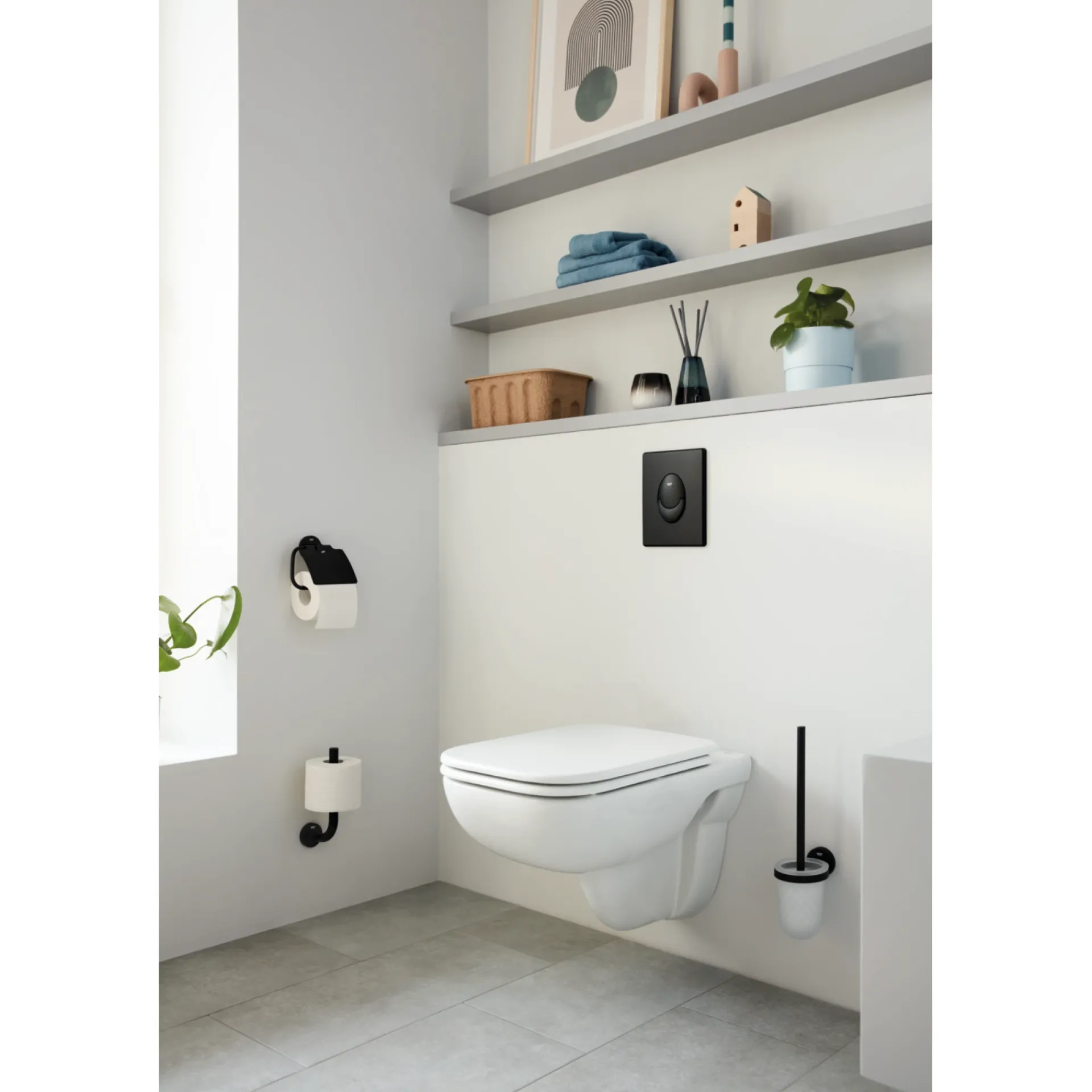 Grohe START QUICKFIX TOILETBØRSTE MAT SORT