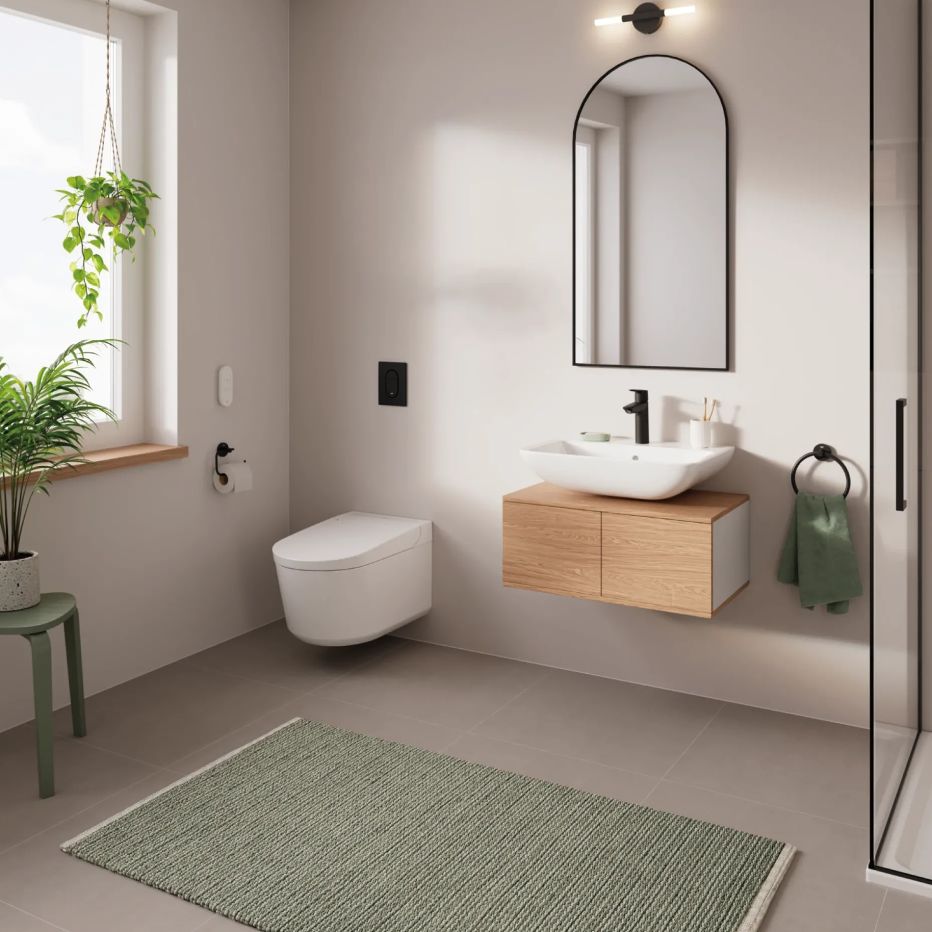 GROHE START QUICKFIX TOILETPAPIRHOLDER MAT SORT