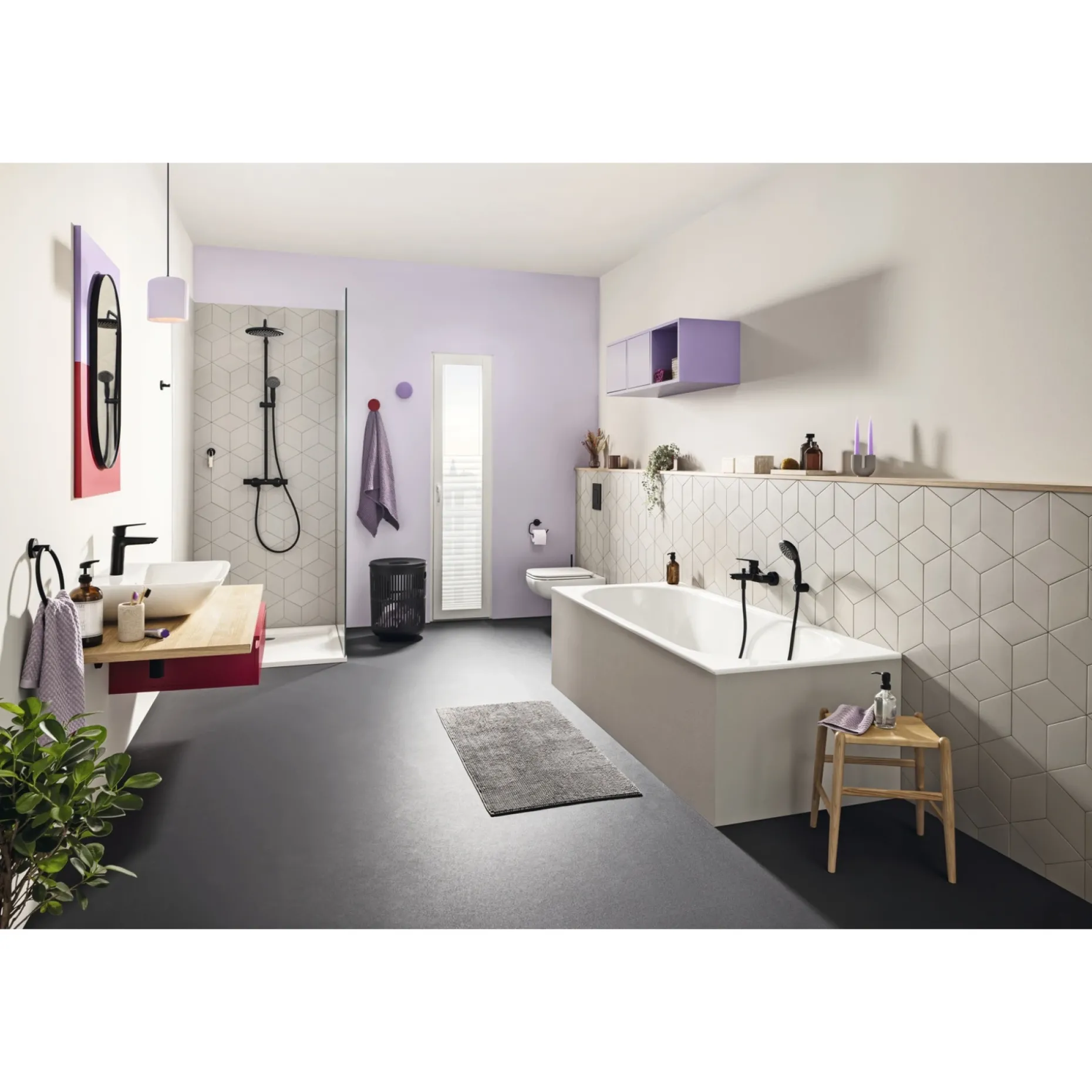 GROHE VITALIO START 250 BRUSESYSTEM MAT SORT
