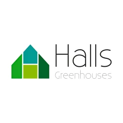HALLS ICON 8 DRIVHUS EKSKL. SOKKEL HÆRDET GLAS SORT 8,1 M2