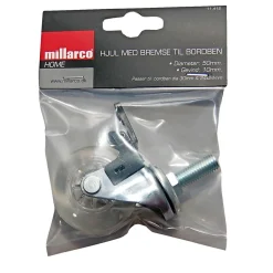 Home>it HJUL MED BREMSE TIL BORDBEN MØBELHJUL Ø50 MM 45 KG KLAR 1 STK