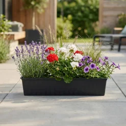 HORTUS AGRO 208-401 ALTANKASSE PLAST ANTRACITGRÅ L80 CM