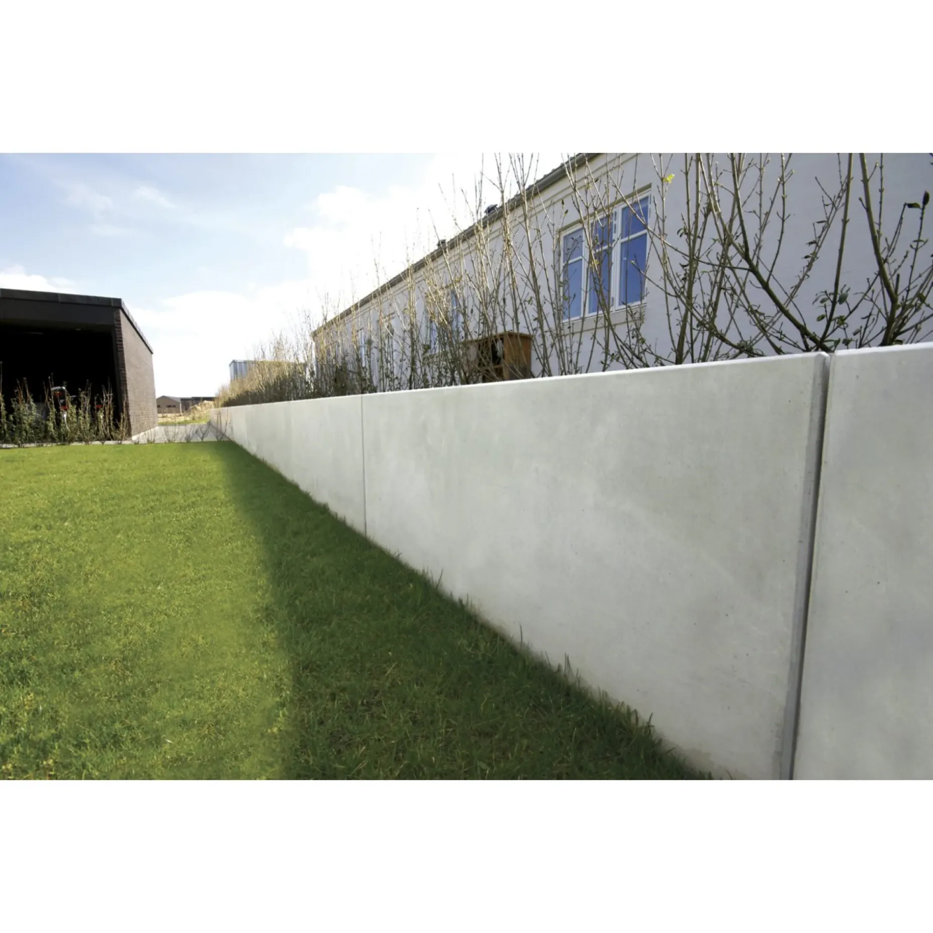 IBF PARKLINE L-ELEMENT STØTTEMUR 10 X 45 X 200 CM GRÅ