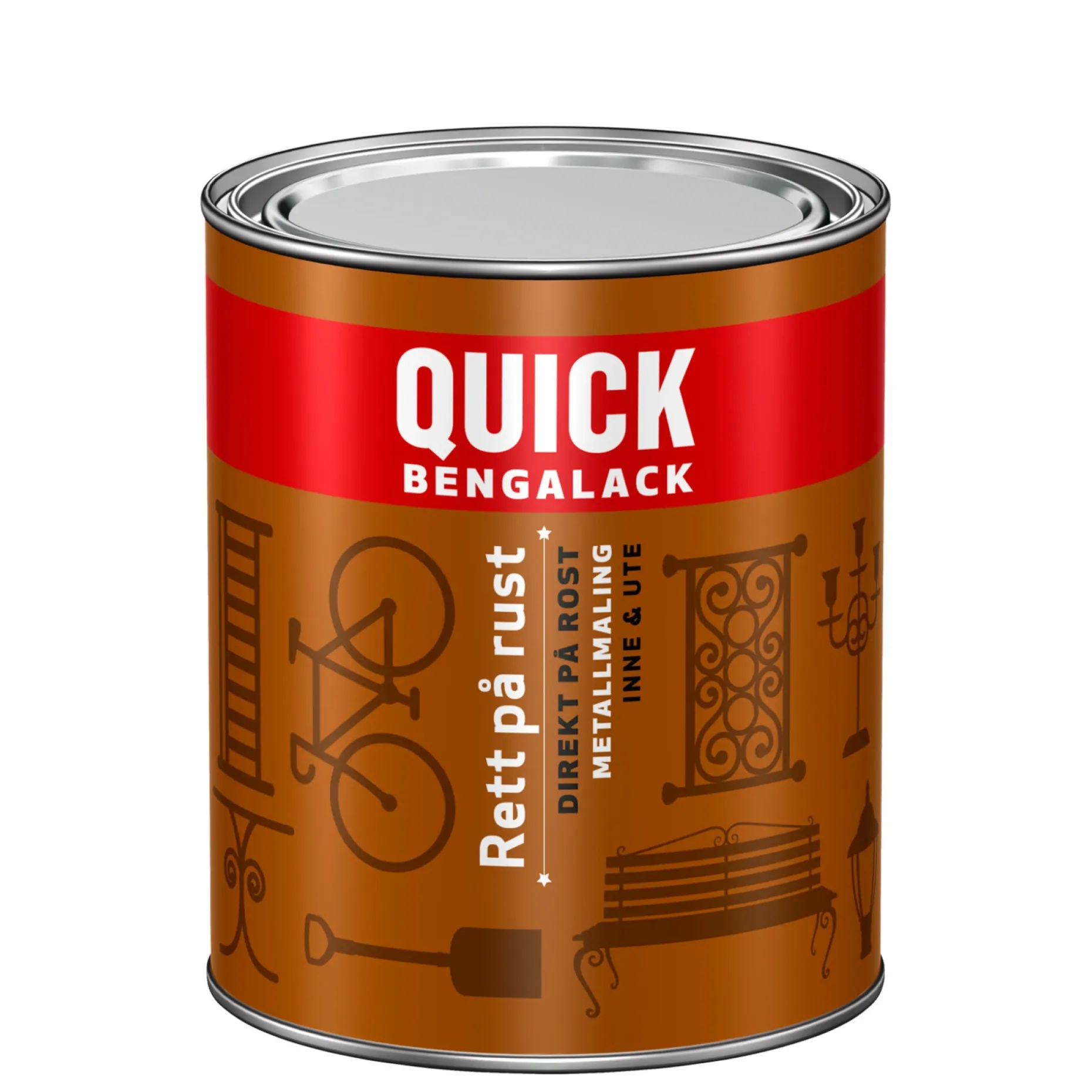 JOTUN QUICK BENGALACK DIREKTE PÅ RUST METALMALING 0,75 L SORT