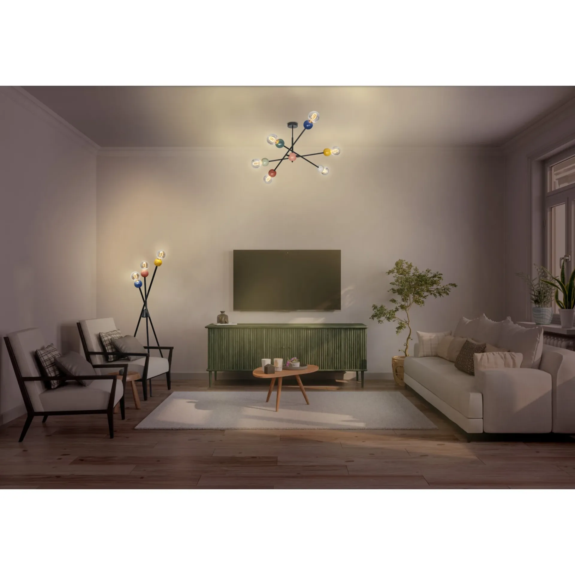 LEDVANCE DECOR BUBBLE GULVLAMPE MULTIFARVET 71,8 CM