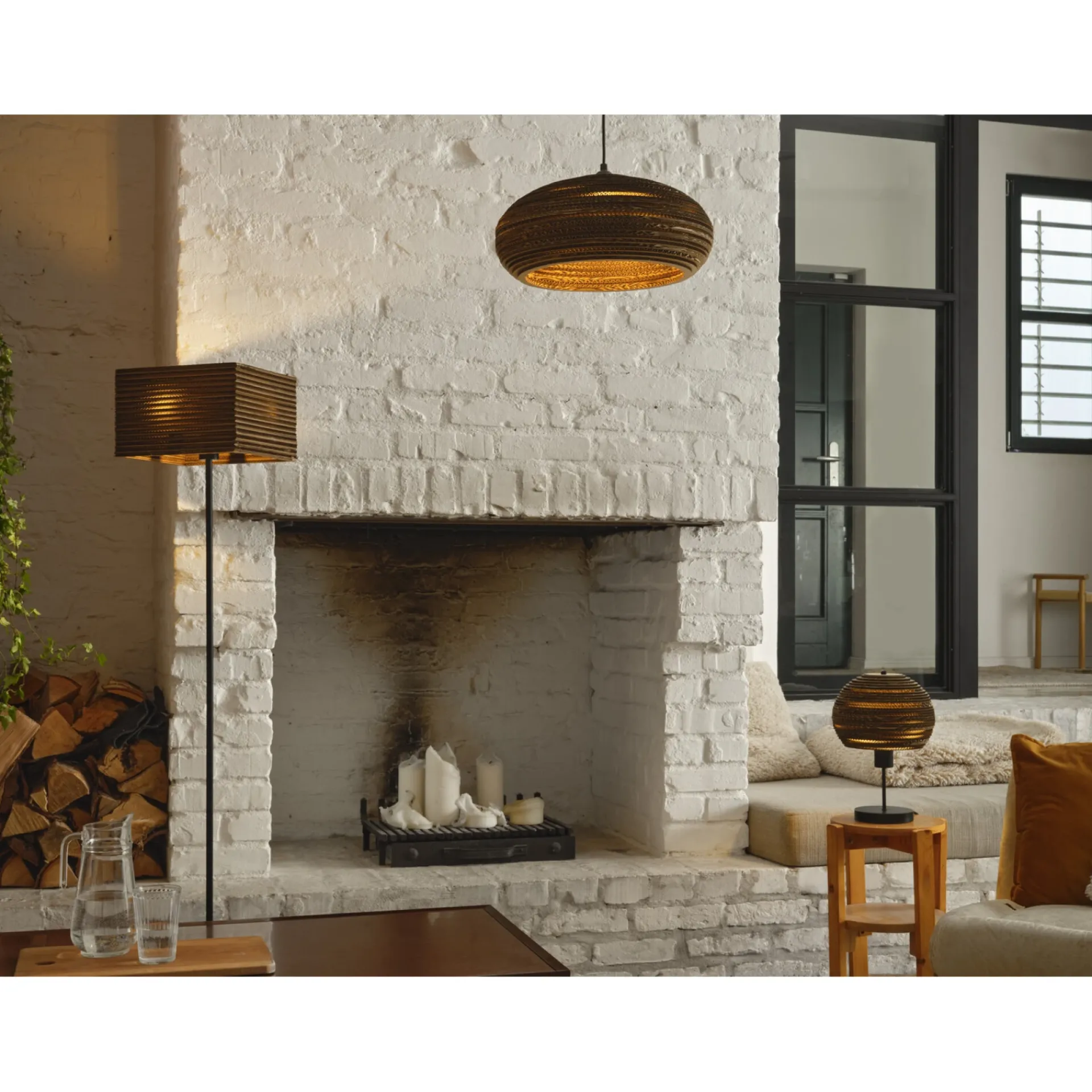 LEDVANCE DECOR CARDBOARD BORDLAMPE BRUN 25,8 CM