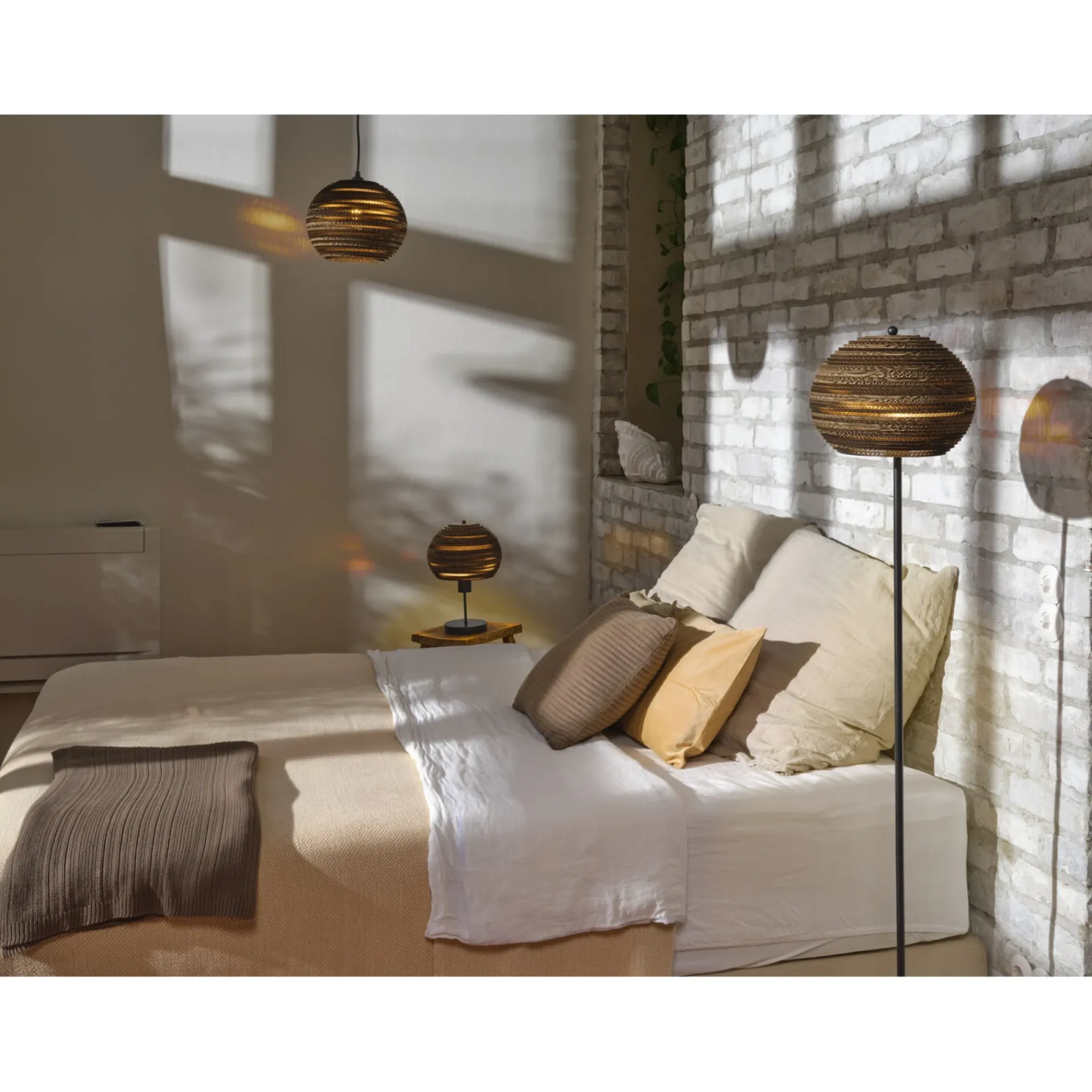 LEDVANCE DECOR CARDBOARD BORDLAMPE BRUN 25,8 CM