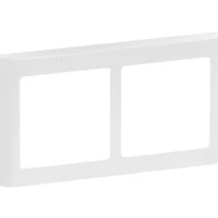 LK Fuga SOFT DESIGN 63 RAMME INKL. TEKNISK RAMME HVID 2 X 1 MODUL VANDRET