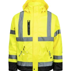 Lyngsøe LYNGSØE FOX 9057-53/07 HÅNDVÆRKER REGNJAKKE HI-VIZ XL GUL/SORT