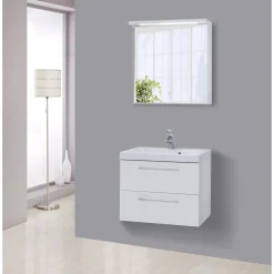 Milobad LENA BADMØBEL HVID 2 SKUFFER 80 CM