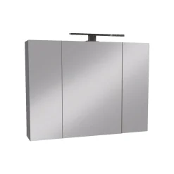 Milobad RENO SPEJLSKAB 2 LÅGER HVID 80 X 60 CM