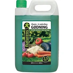 NATURENS PLANTE- OG VÆKSTHUSGØDNING 2,5 L