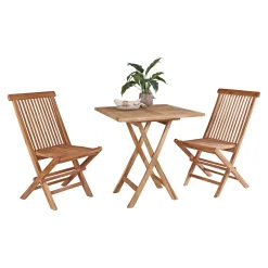 OUTRIUM JAVA/SYROS MED 2 STOLE CAFESÆT TEAK