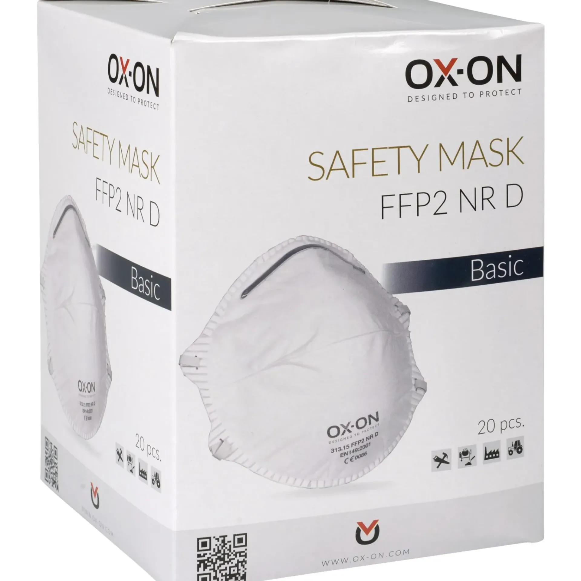 OX-ON FFP2NR D BASIC STØVMASKE 20 STK