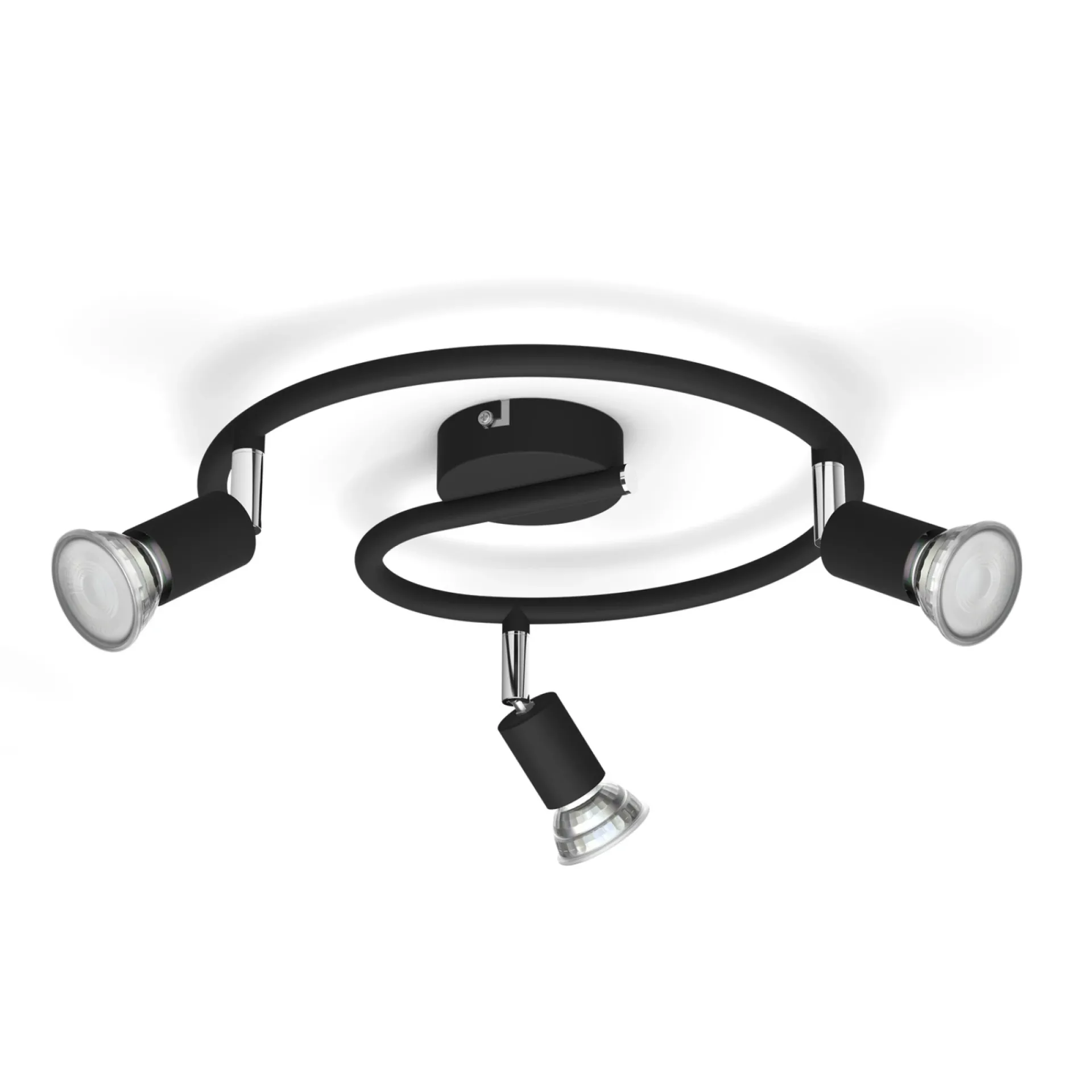 Philips LIMBALI 3- SPOTLAMPE SORT GU10 50W
