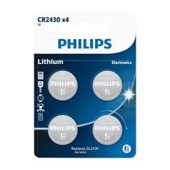 Philips LITIUM CR2430 KNAPCELLE BATTERI 4 STK/PK