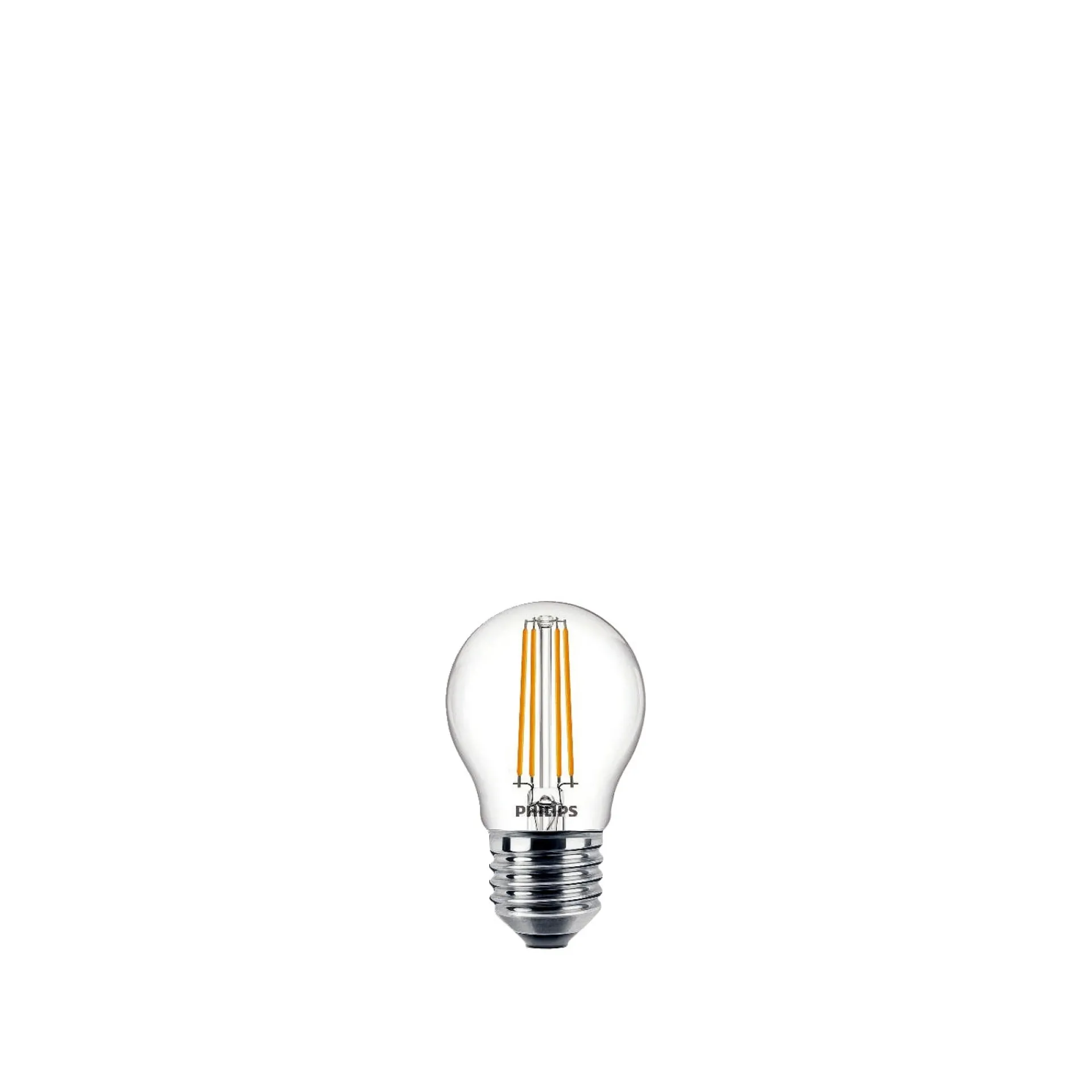 Philips 2-PAK LED PÆRE KRONE E27 4W
