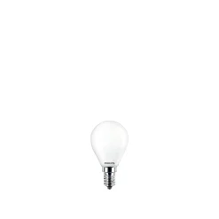 Philips 2-PAK MAT LED PÆRE KRONE E14 4W