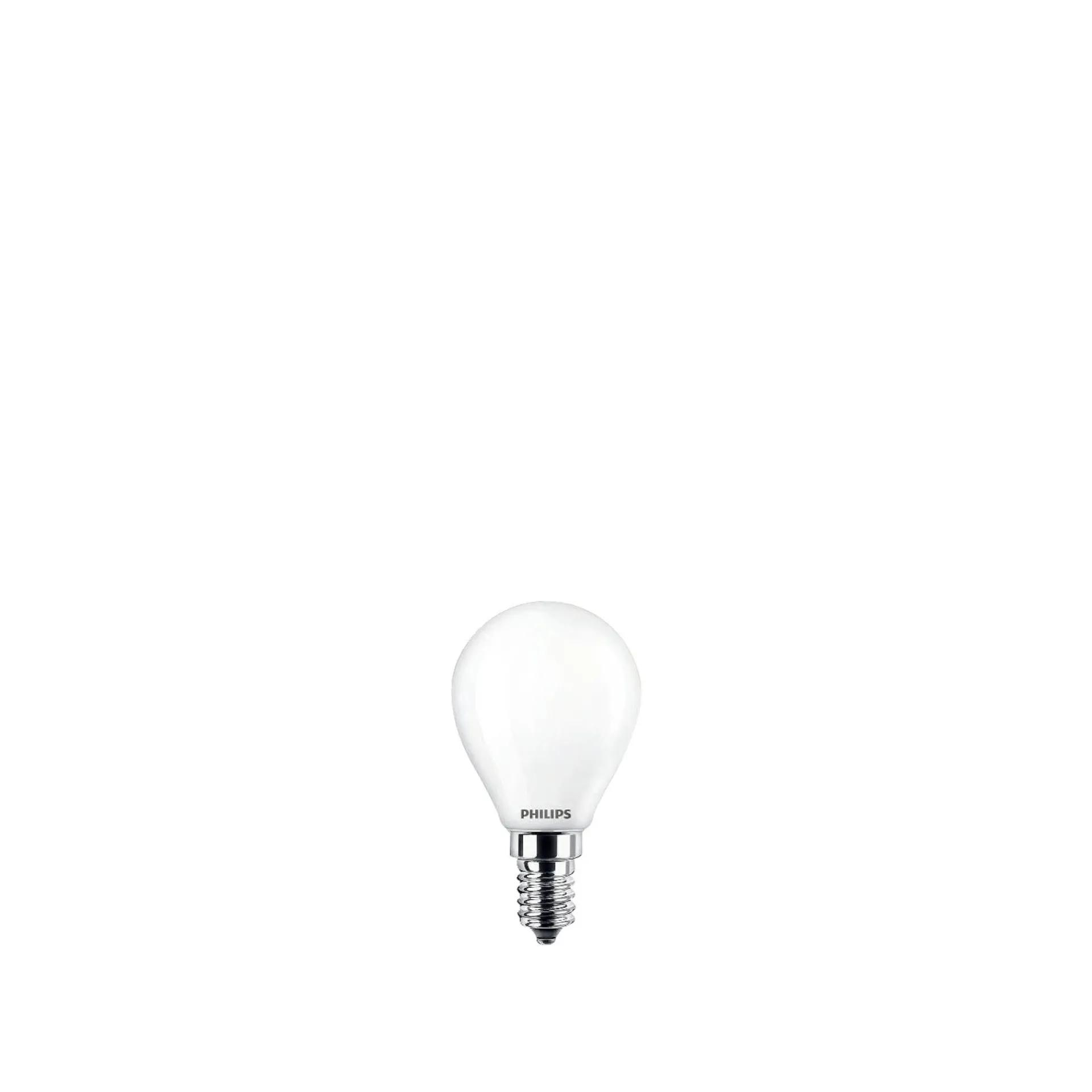 Philips 2-PAK MAT LED PÆRE KRONE E14 4W